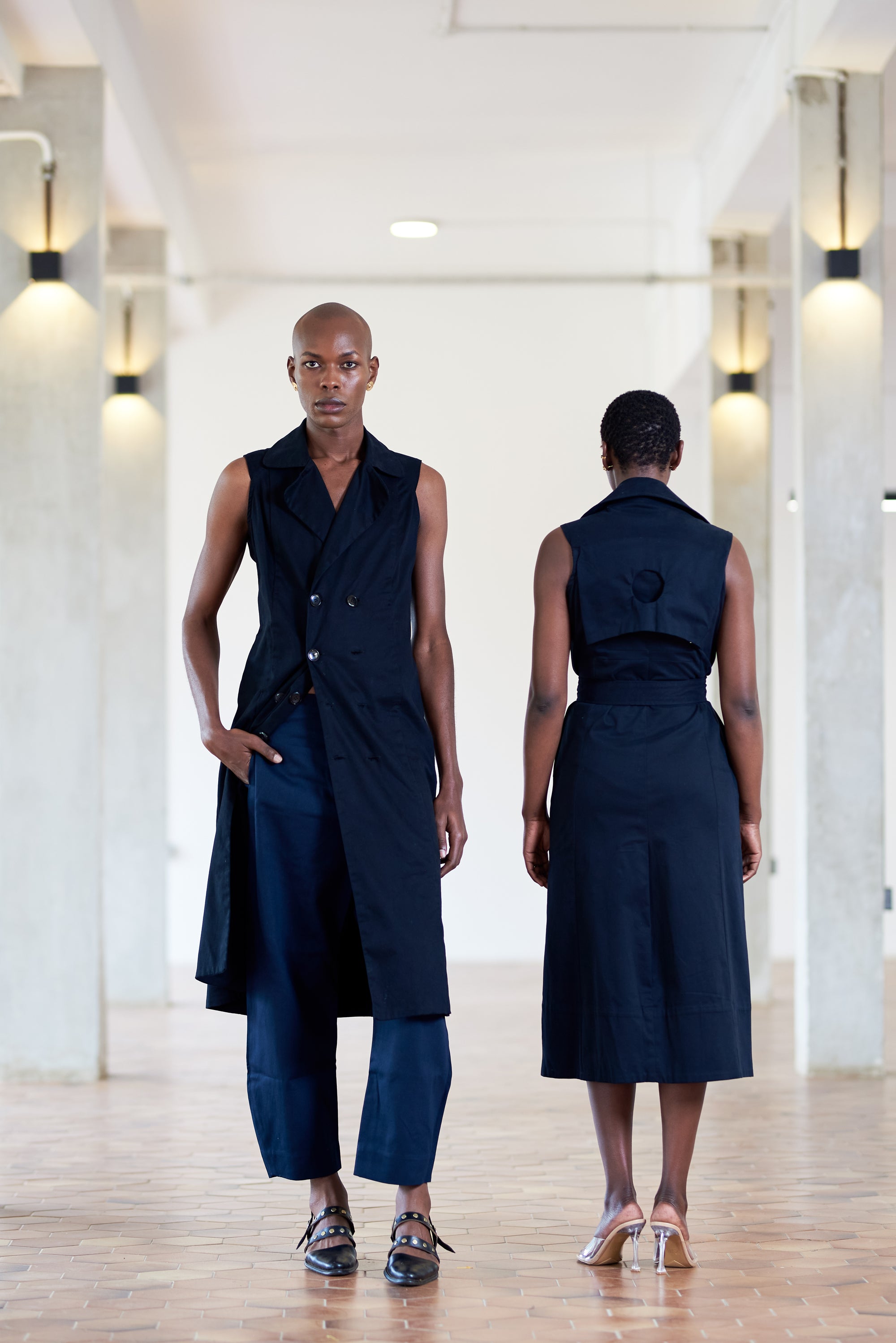 Taro Trench Dress