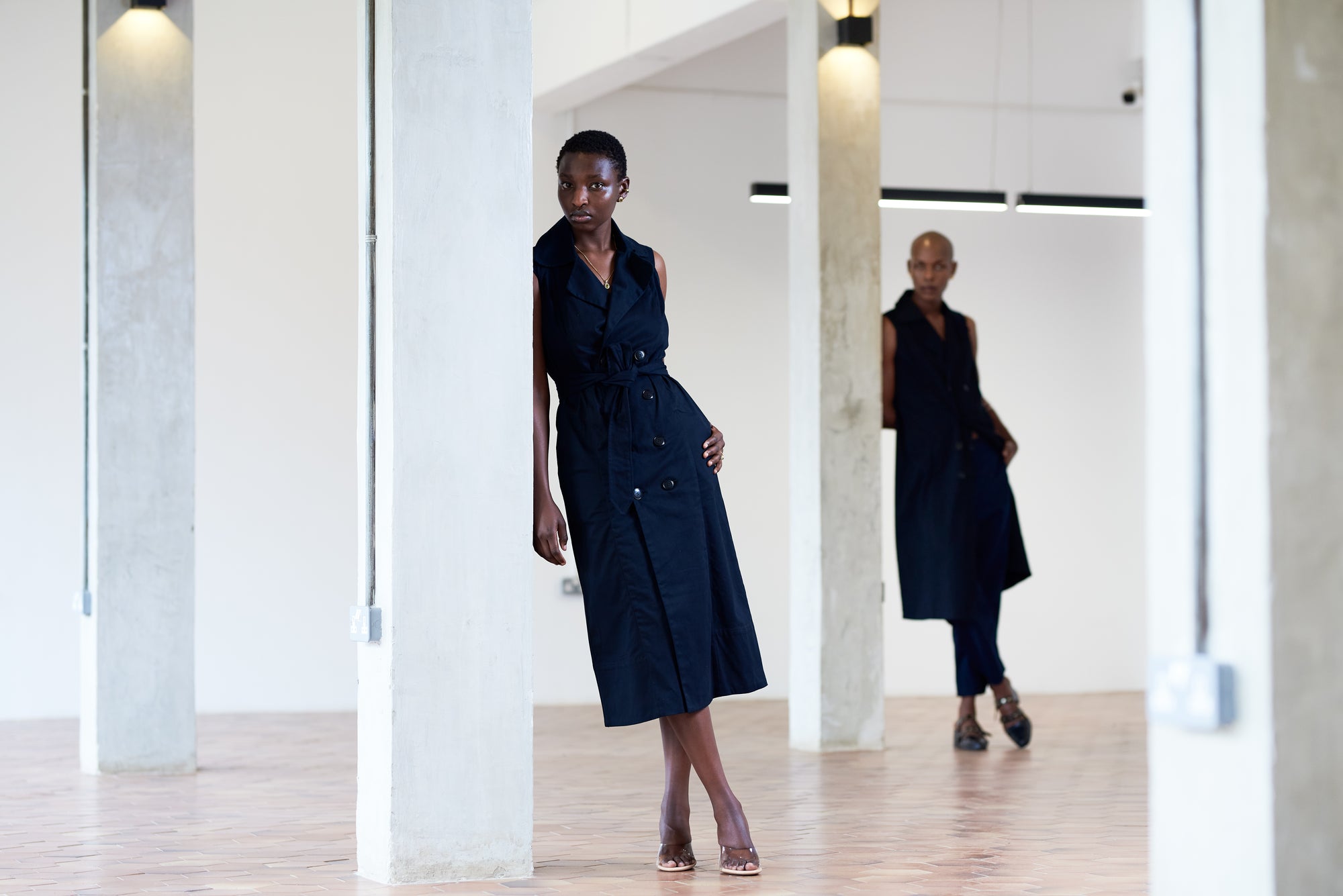 Taro Trench Dress